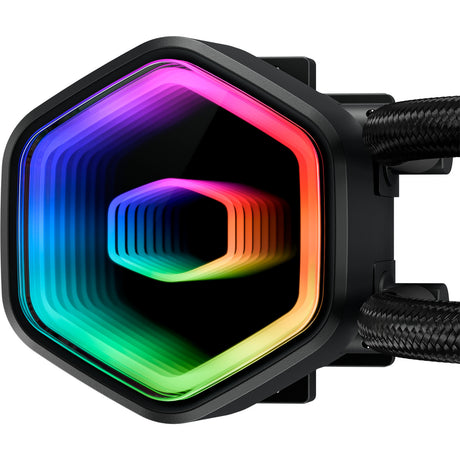 Cooler Master MasterLiquid 360 Core II ARGB Refroidissement par eau (noir, connecteur de ventilateur PWM à 4 broches)