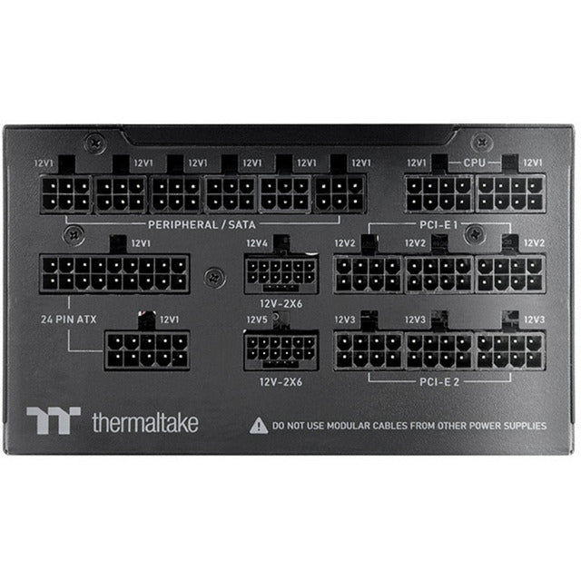 Thermaltake toughpower tf3 modulaire 1650 watt voeding (zwart, 2x 12v-2x6, 9x pcie)