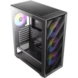 Boîtier tour midi Antec ax85 argb (noir | 2x usb-a | verre trempé)