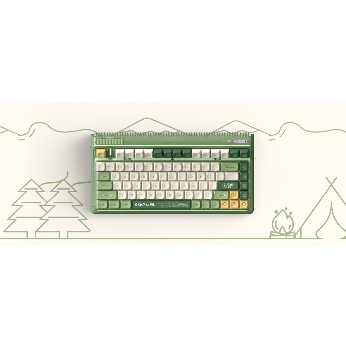 IQUnix OG80 Camping Wireless Mechanical Clavier