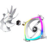 Ventilateur de boîtier Montech rx140 pwm rgb (blanc, 140 x 25 x 140 mm, argb 3 broches)