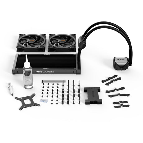 Soyez silencieux! Refroidissement par eau Pure Loop 2 FX 280 (noir, connecteur de ventilateur PWM à 4 broches)