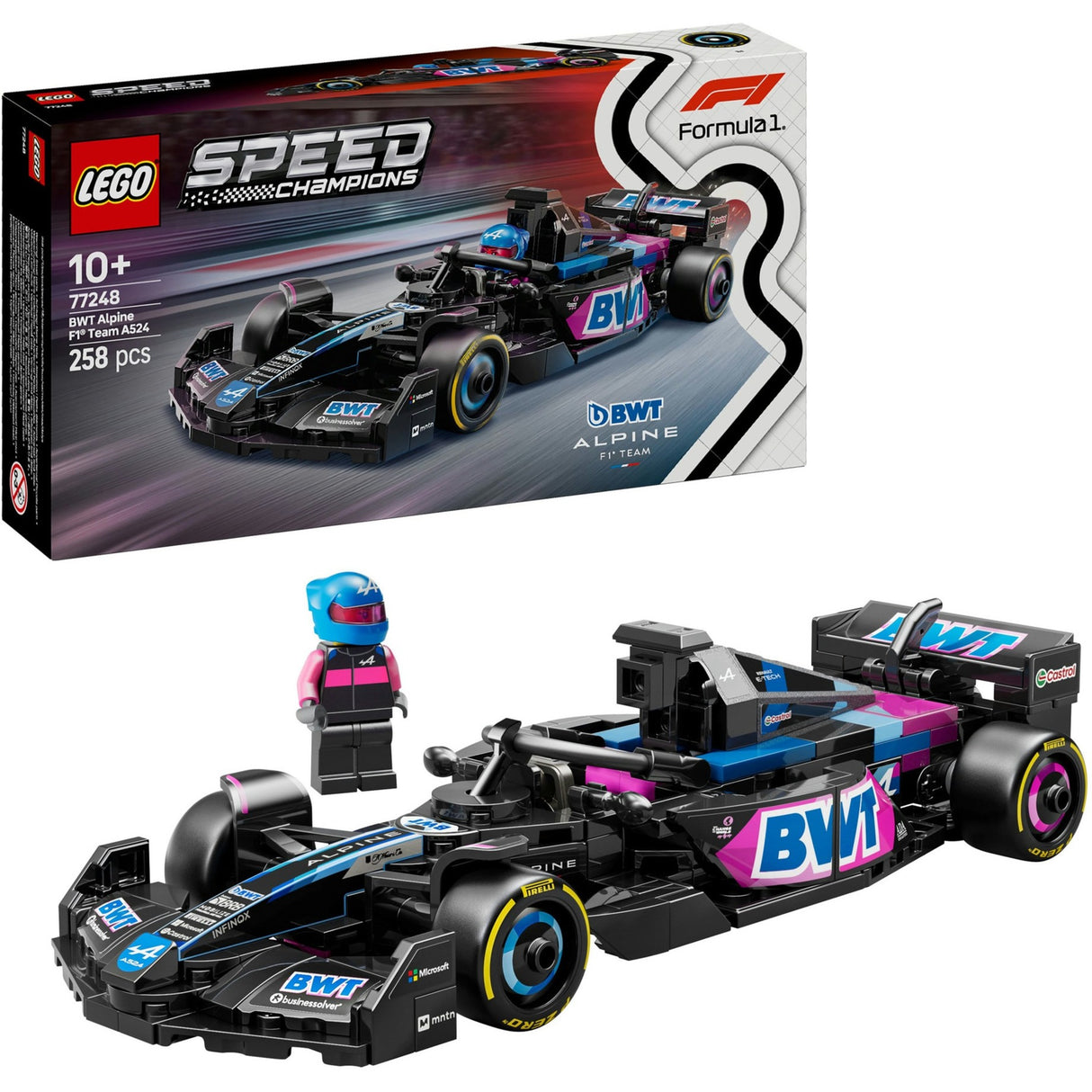 Lego Speed Champions 77248 BWT Alpine F1 Team A524 Voiture de course