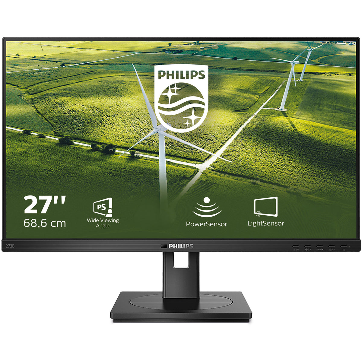 Moniteur Philips 272b1g 27 (noir, 75 Hz, VGA, DVI-D, port d'affichage, HDMI, USB, audio)