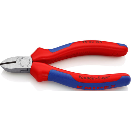 Pince coupante latérale Knipex noire atramentisée avec poignées multi-composants 125 mm - 7002125