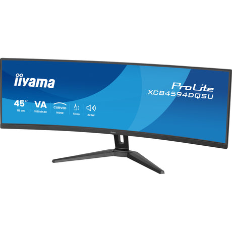 Moniteur ultra-large incurvé Iiyama Prolite XCB4594DQSU-B1 44,5 (noir (mat), HDMI, DisplayPort, USB, audio)