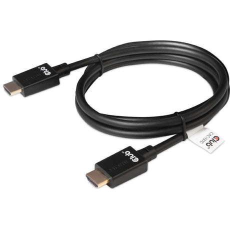 Câble certifié HDMI 2.1 ultra haut débit Club 3D mâle-mâle (noir, 1,5 mètre, 4K 120 Hz, 8K 60 Hz, 48 Gbps)