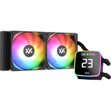Xyz pc gear aquapulse aio 240 refroidissement par eau (noir, argb, pwm)