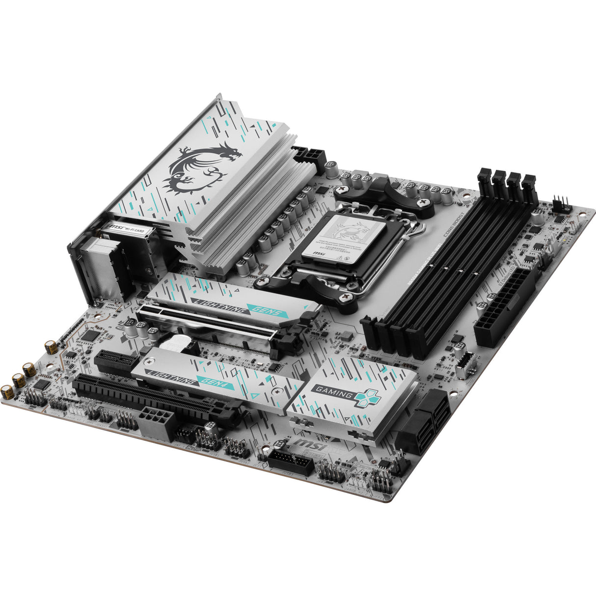 Carte mère MSI B850M Gaming Plus WiFi Socket AM5 (RAID, 5 Go-LAN, WiFi 7, BT, Son, µATX)
