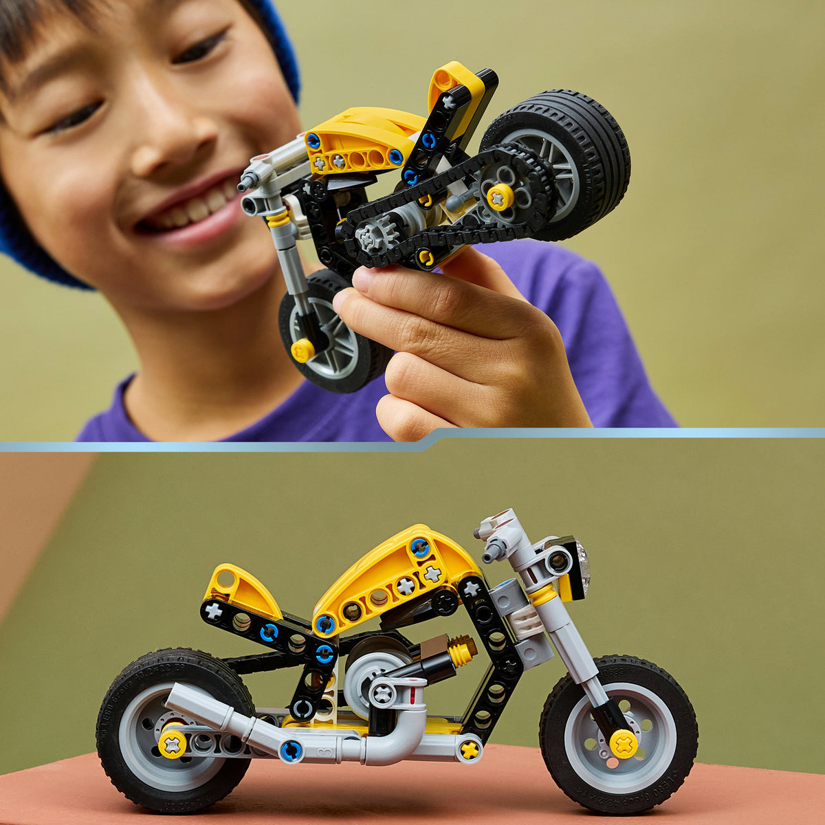 Lego technic 42225 moteur jaune