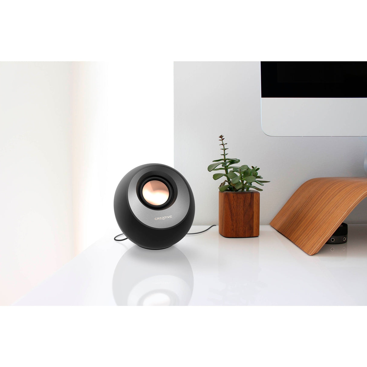 Enceinte PC Creative Pebble V3 (noir, Bluetooth, USB-C, Aux)