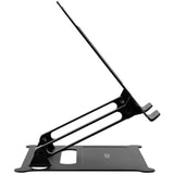 Support pour ordinateur portable Act Connectivity, aluminium, pliable, réglable en hauteur en continu (noir)
