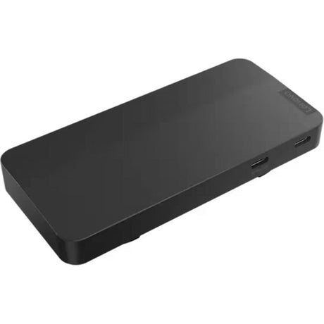 Station d'accueil de voyage Lenovo USB-C pour 2 écrans (avec adaptateur) (noir)