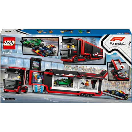 Lego city 60445 camion f1 avec voitures rb20 et amr24 f1