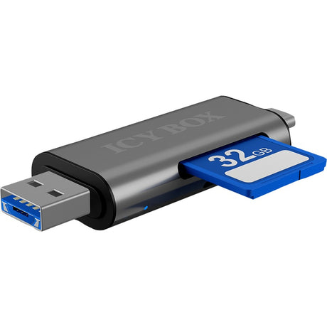 Icy box ib-cr200-c lecteur de carte externe avec connecteur multi-usb lecteur de carte (anthracite)