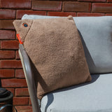Coussin chauffant sans fil Cosy una Woolly 45 x 45 cm (marron clair, power bank 5000 mah)