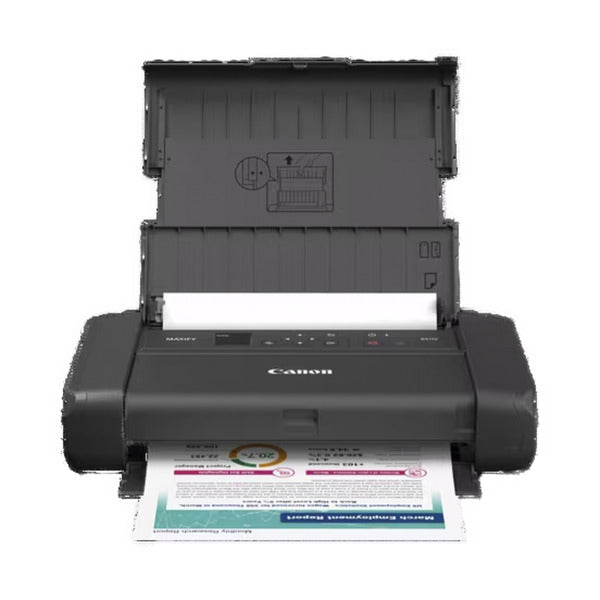 Imprimante jet d'encre Canon Maxify BX110 (noir, USB-C, WLAN, batterie incluse)