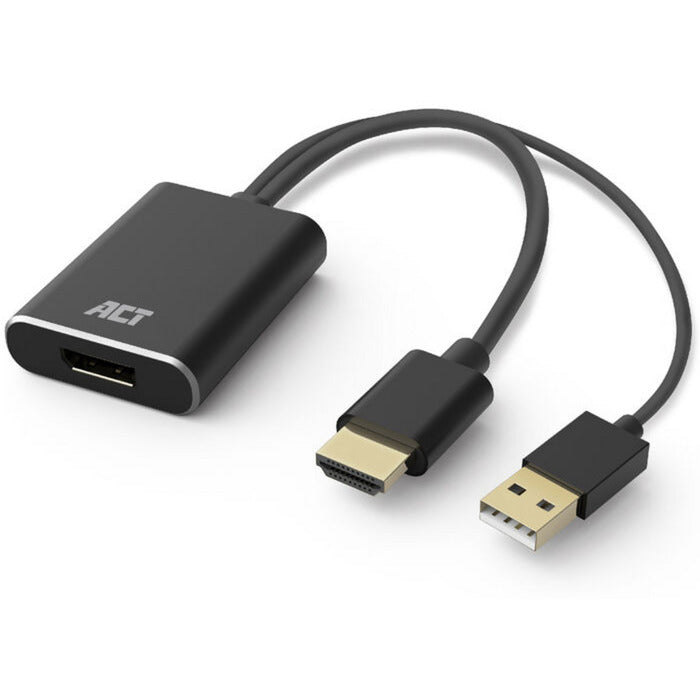 Act connectivité adaptateur HDMI vers DisplayPort, 4k @ 60 Hz (noir)