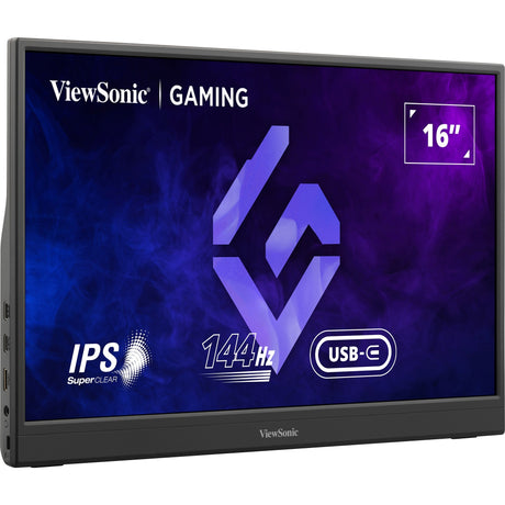 Viewsonic vx1654 moniteur de jeu portable 16 (noir, 1x micro HDMI, USB-C, son, 144 Hz)