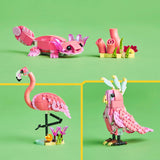 Lego ® Creator 3en1 Animaux sauvages : ensemble flamant rose - 31170