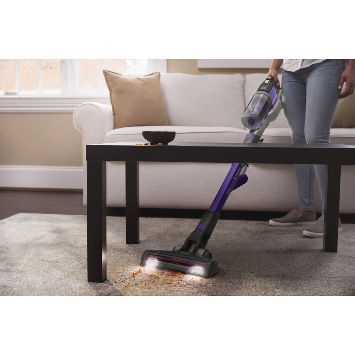 Aspirateur-balai pour animaux de compagnie extrême Black+decker 36 V 4 en 1 Power Series (violet)