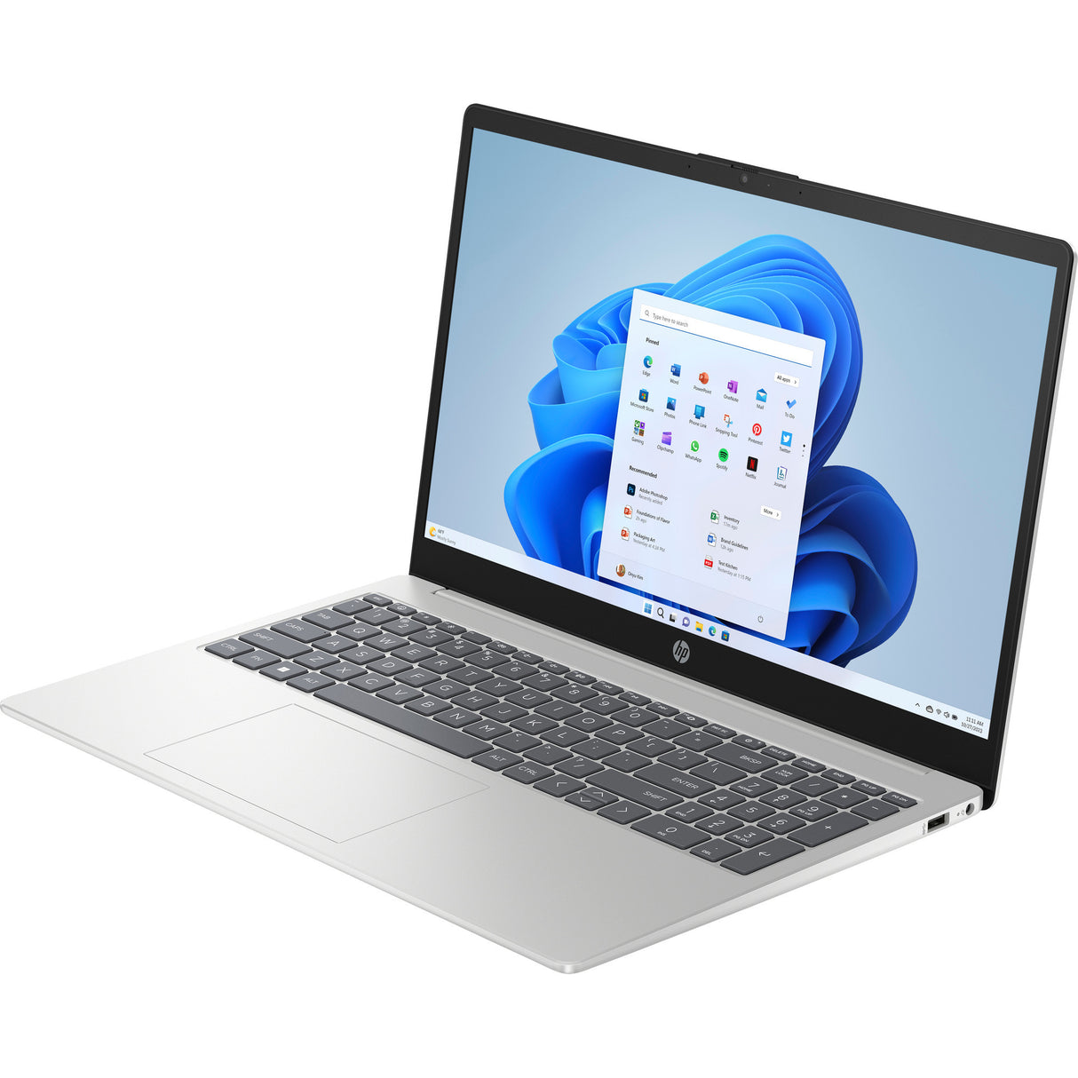 Ordinateur portable Hp 15-fc0076nd (bn6m8ea) 15.6 (argent | ryzen 7 7730u | graphiques radeon | 16 go | SSD 512 go)