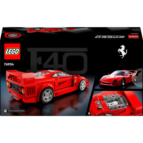 Lego ® champions de vitesse - supercar Ferrari F40 - 76934