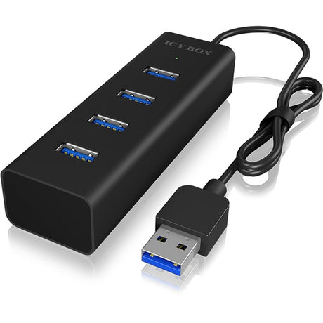 Boîte glacée ib-hub1409-u3 hub USB 4 ports (noir)