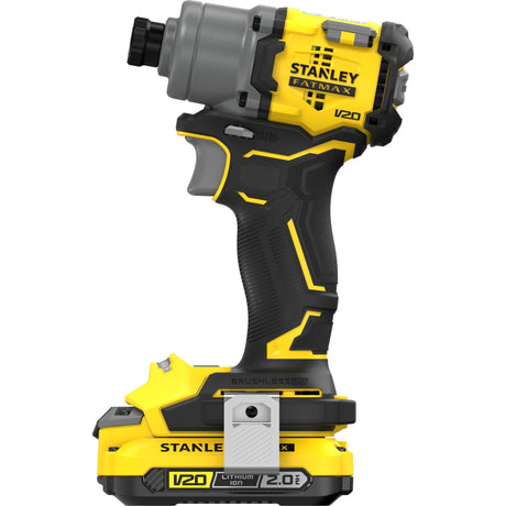 Visseuse à percussion sans balais Stanley v20 18v (jaune noir, étui, 2 batteries et chargeur inclus)