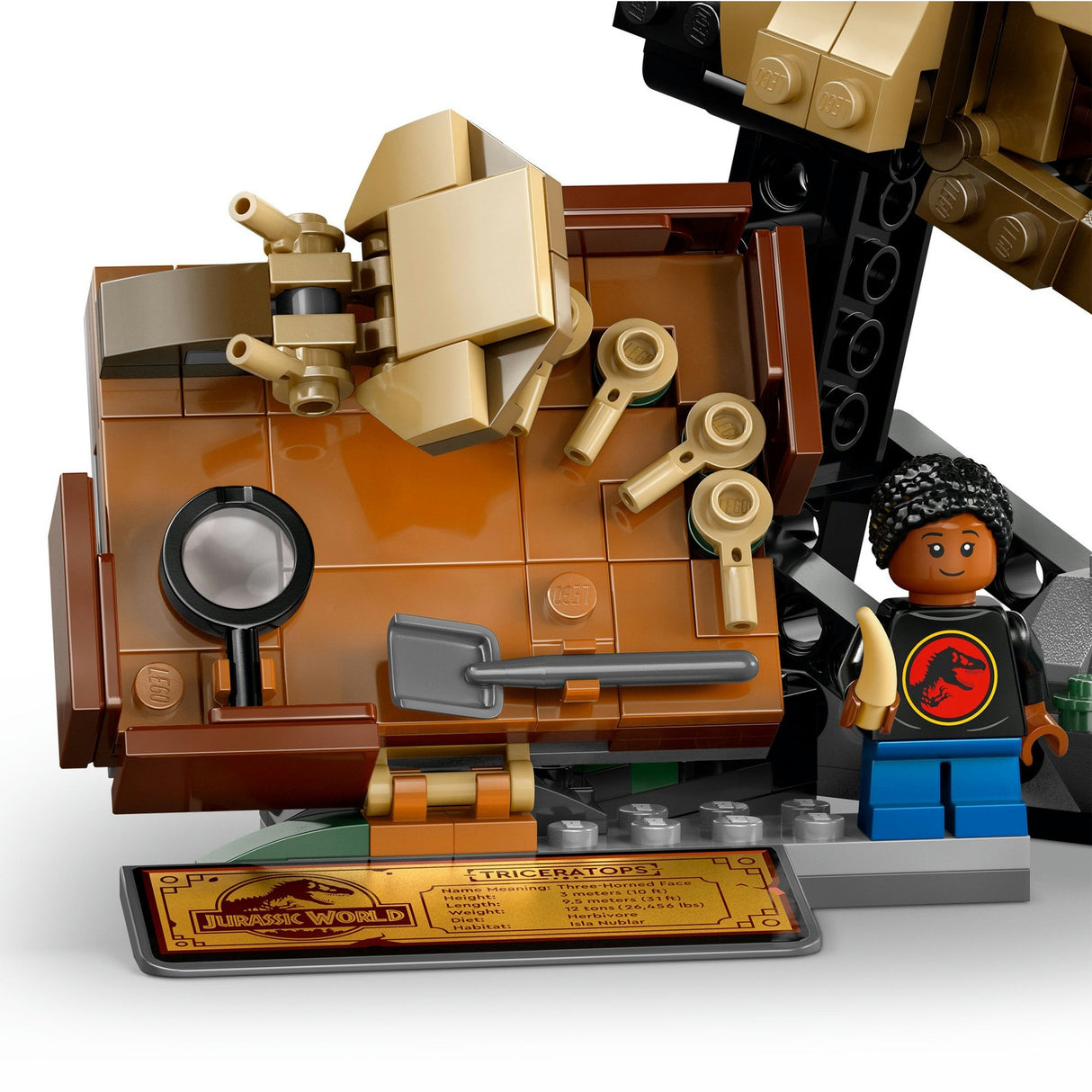Lego Jurassic World 76969 Fossiles de dinosaures : crâne de tricératops