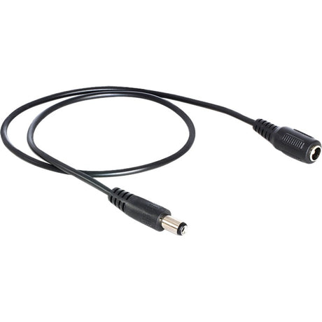Delock Rallonge DC 5,5 x 2,1 mm mâle > câble d'extension femelle (noir, 0,5 mètre)