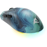 Souris de jeu Sharkoon sgm25w (bleu turquoise, 12 000 dpi, LED RVB)