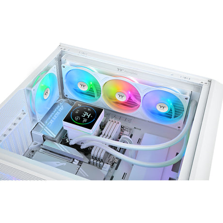 Thermaltake TH360-S V3 ARGB Sync AIO Refroidisseur liquide - Refroidissement par eau Snow Edition (Blanc)