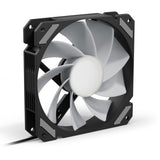 Sharkoon requin miroir rgb pwm ventilateur de boîtier inversé (noir, 120 x 120 x 25 mm)