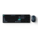 Ensemble de bureau combiné sans fil clavier Keychron b36 et souris bm25 (noir, disposition américaine (qwerty), commutateurs à ciseaux, 100 %, abs, usb-c | 2,4 GHz | Bluetooth, 400-2400 dpi)
