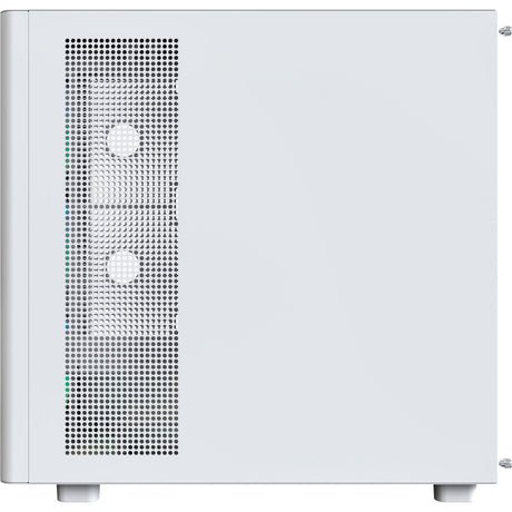 Boîtier tour midi en bois Montech xr (blanc | 1x USB-A | 1x USB-C | RVB | fenêtre)