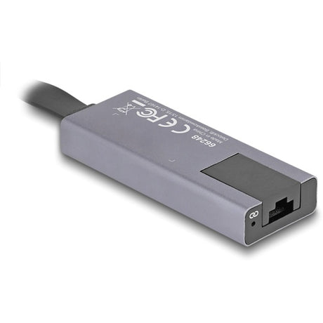 Delock Adaptateur réseau USB-C > 2,5 Gigabit LAN Slim (gris)