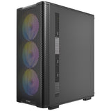 Boîtier tour midi Antec vx310 argb (noir | 3x usb-a | verre trempé)