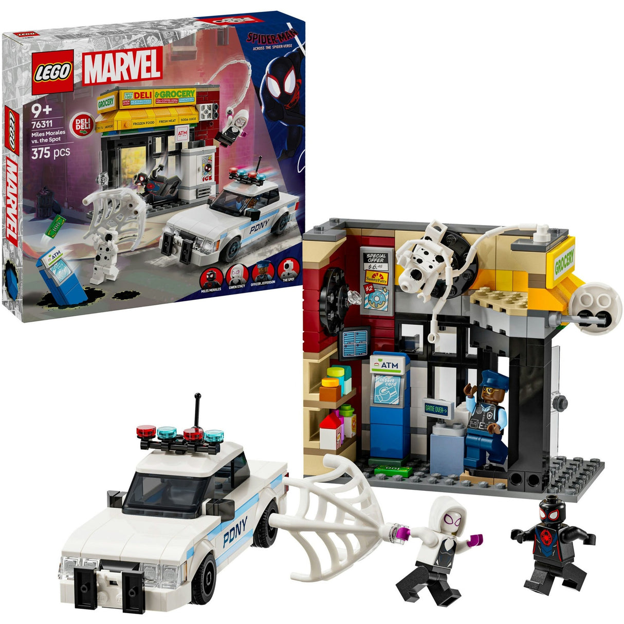 Lego super heros 76311 spider-verse : miles moraux contre la moquerie