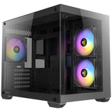 Boîtier mini tour Antec cx600m argb (noir | 3x usb-a | verre trempé)