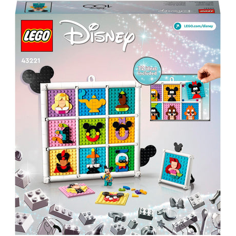 Lego Disney - 100 ans de figurines d'animation Disney, jouets de construction (43221)
