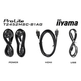 Moniteur à écran tactile Iiyama prolite t2452msc-b1ag 23,8 (noir, HDMI, port d'affichage, 2x USB-A)