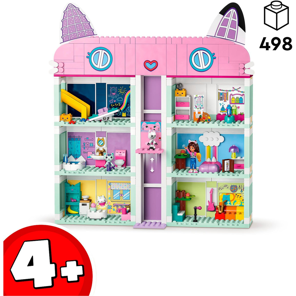 La maison de poupée Lego Gabby's Dollhouse Toys avec 4 figurines et accessoires pour enfants de 4 ans et plus - 10788