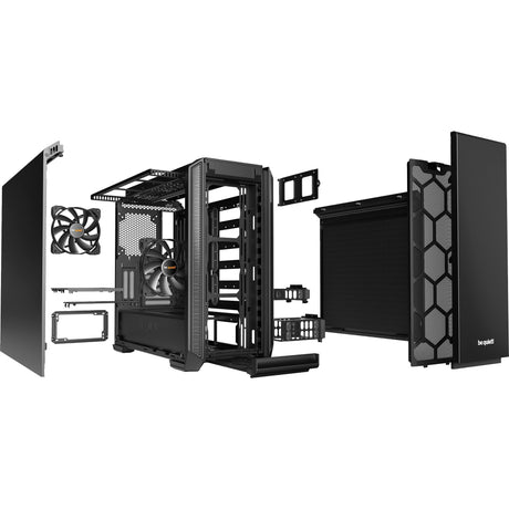 Soyez silencieux! boîtier tour midi Silent base 601 (noir | 3x USB-A)