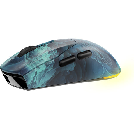 Souris de jeu Sharkoon sgm25w (bleu turquoise, 12 000 dpi, LED RVB)