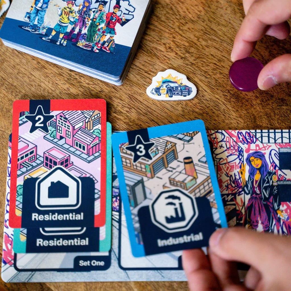 Jeu de société wildstyle du réseau de joueurs européens (anglais, 2 à 5 joueurs, 40 minutes, à partir de 14 ans)