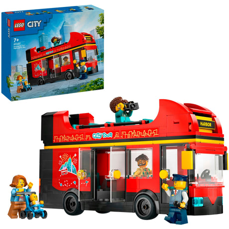 LEGO CITY 60407 TOURIST ROUGE DOUBLE COQUE