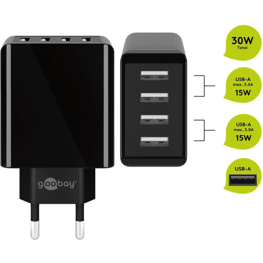 Chargeur USB à 4 voies Goobay (30 W)