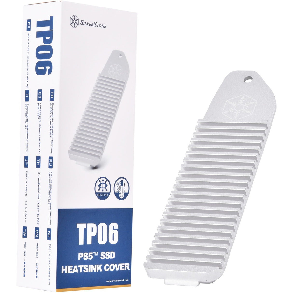 Dissipateur thermique Silverstone tp06 (argent, pour playstation 5)