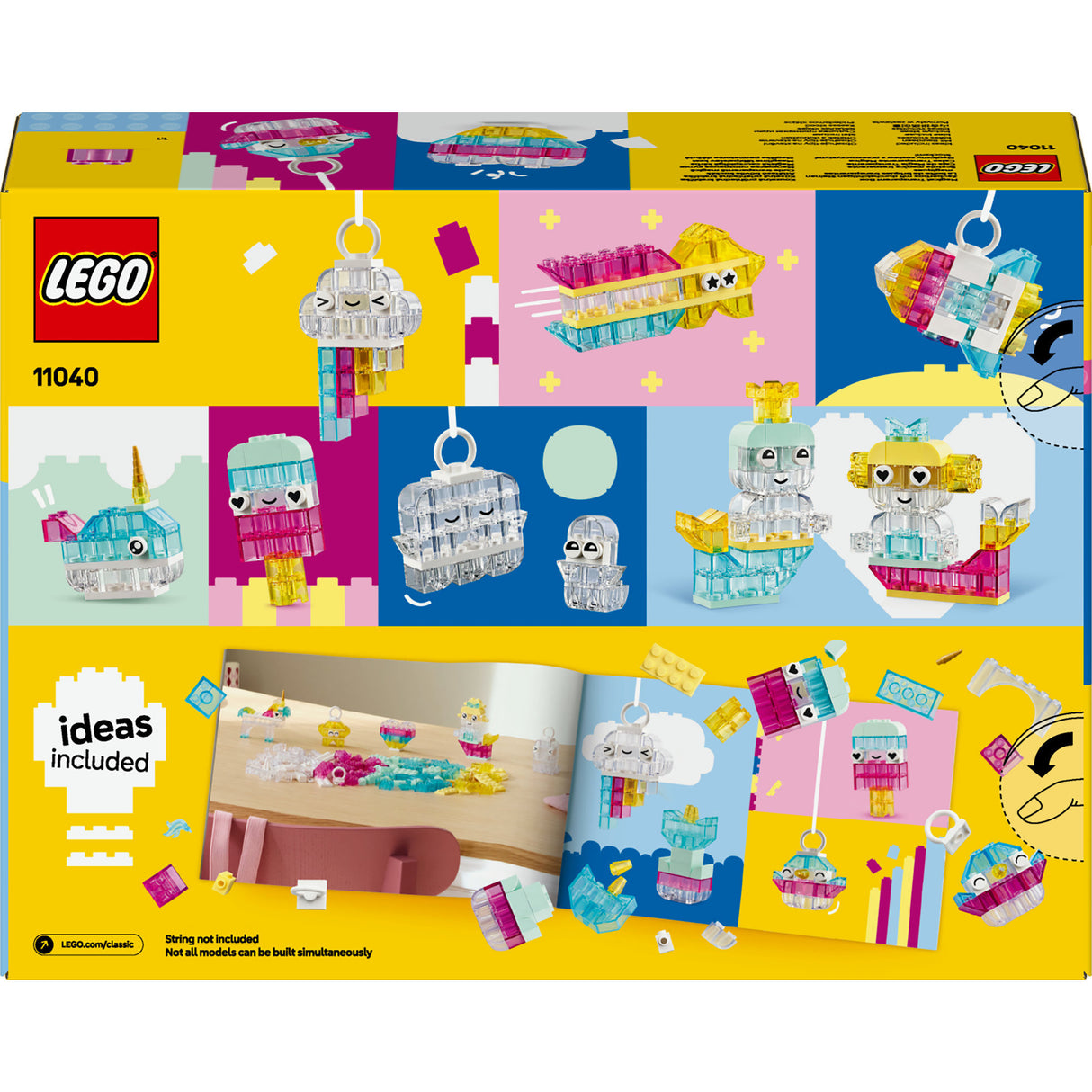 Lego classic 11040 boîte transparente magique